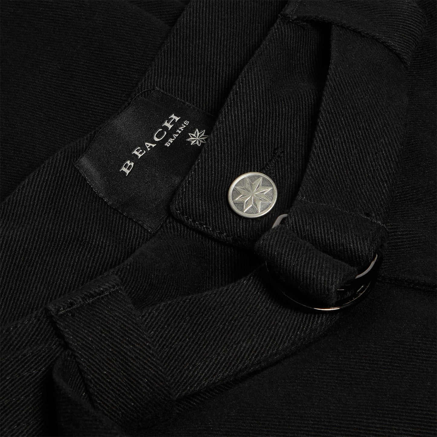 Beach Brains Pleated Work Pant (Black)