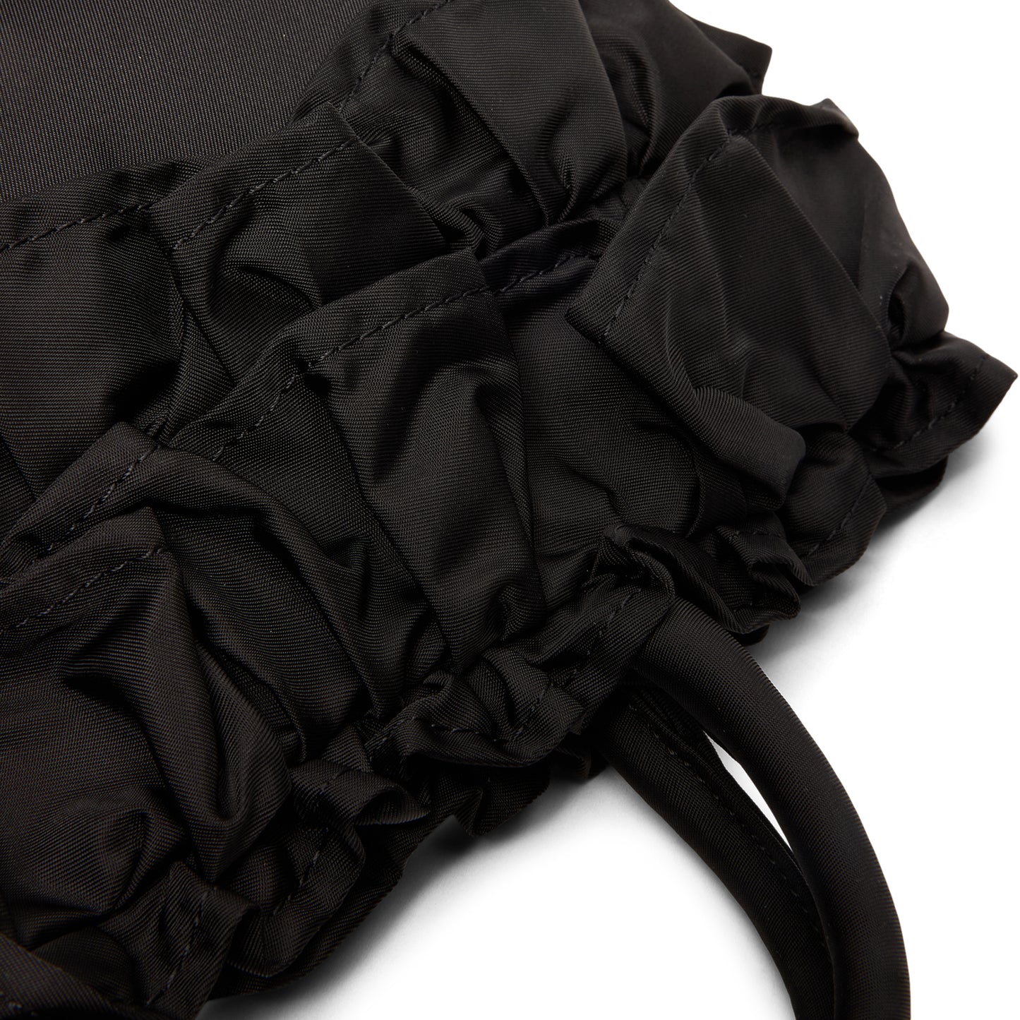 GANNI Mini Ruffle Tote Bag (Black)
