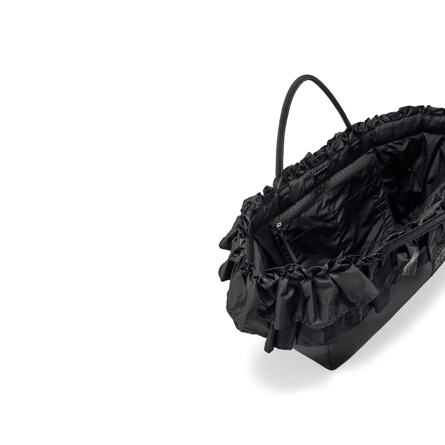 GANNI XXL Ruffle Totebag (Black)