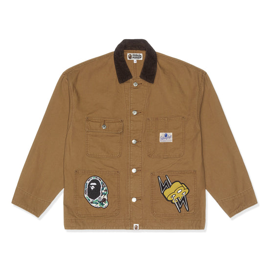 A Bathing Ape Washed Duck Coverall (Beige)