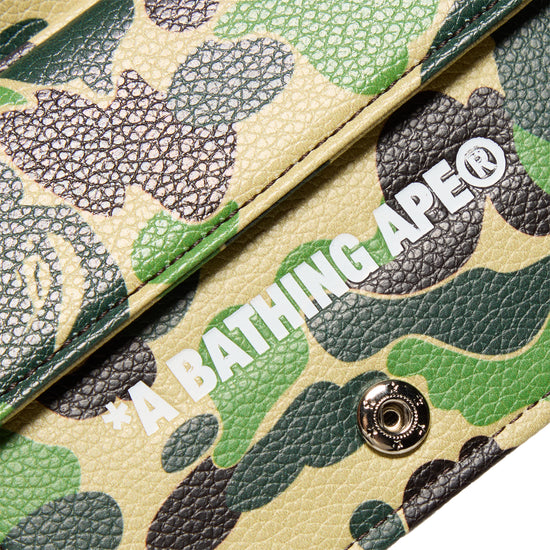 A Bathing Ape ABC Camo Mini Wallet (Green)