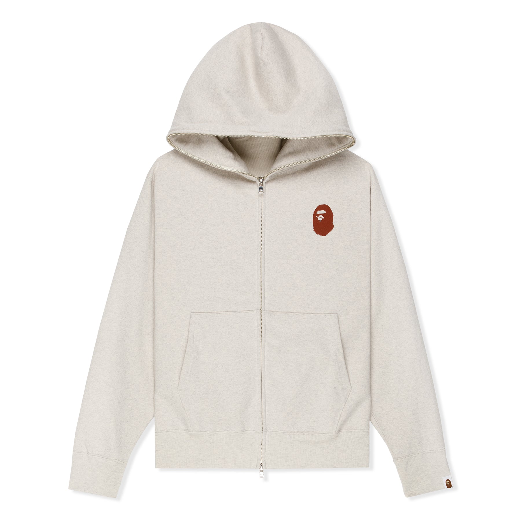 A Bathing Ape A Bathing Ape Relaxed Fit Full Zip Hoodie (Ivory)