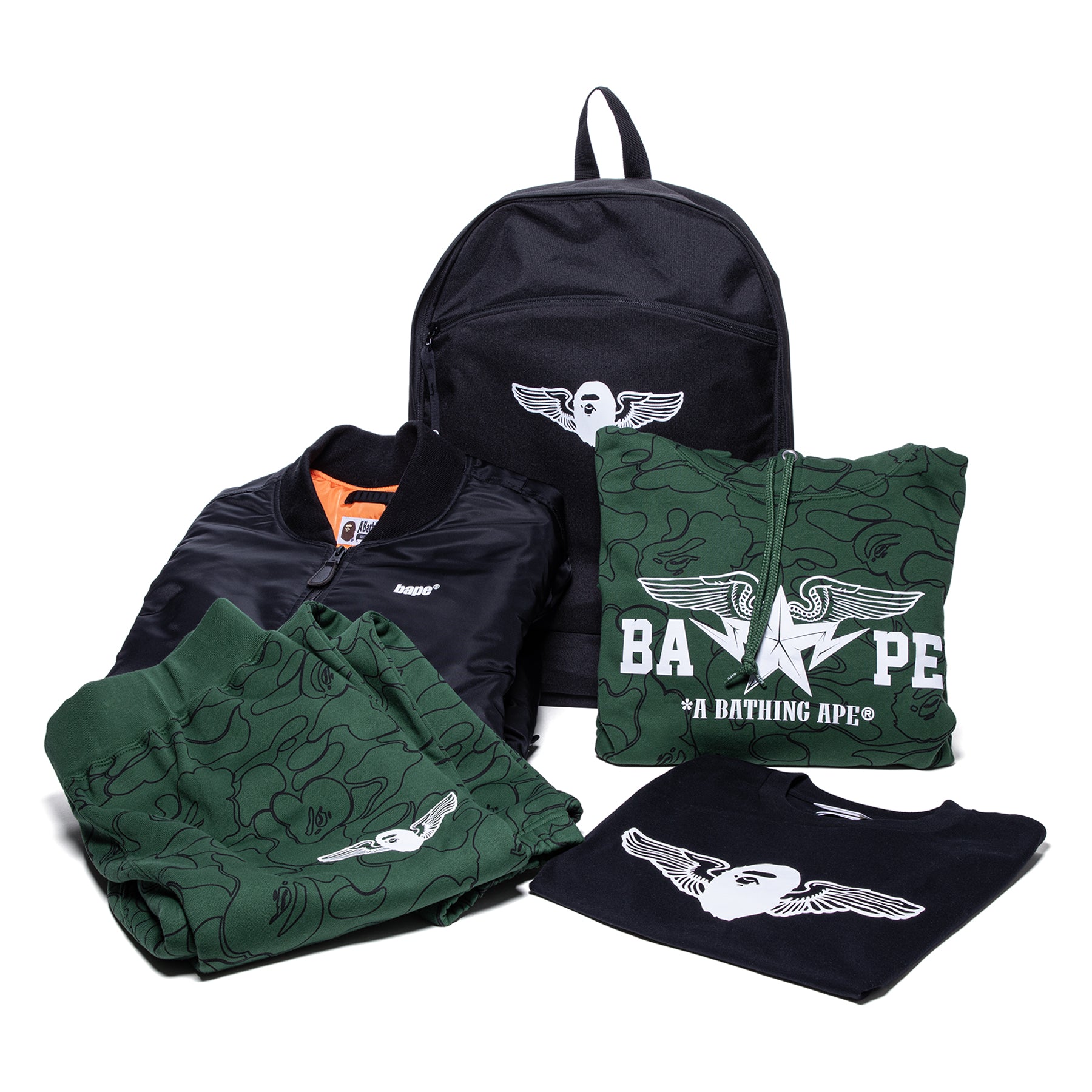 Shop BAPE Happy New Year Bag Military Online