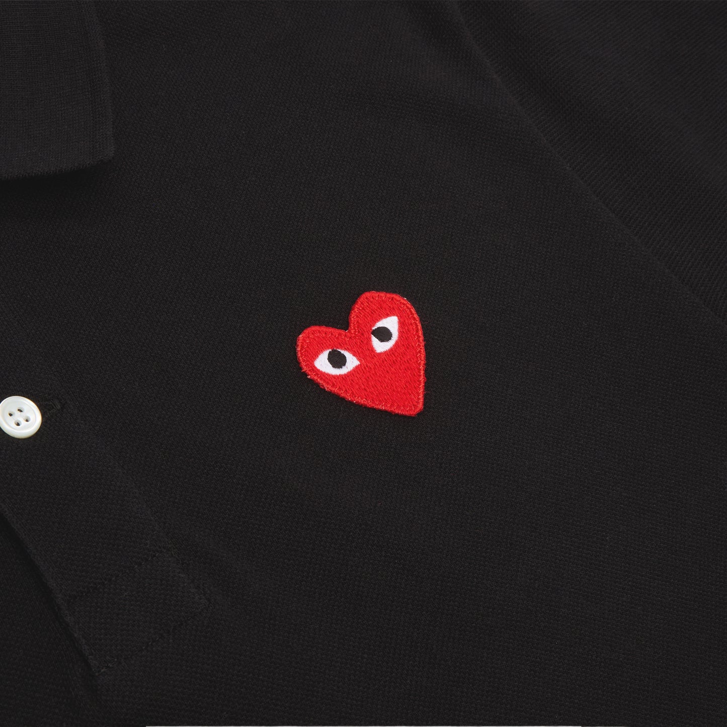 Comme Des Garcons PLAY Red Emblem T-Shirt (BLACK)