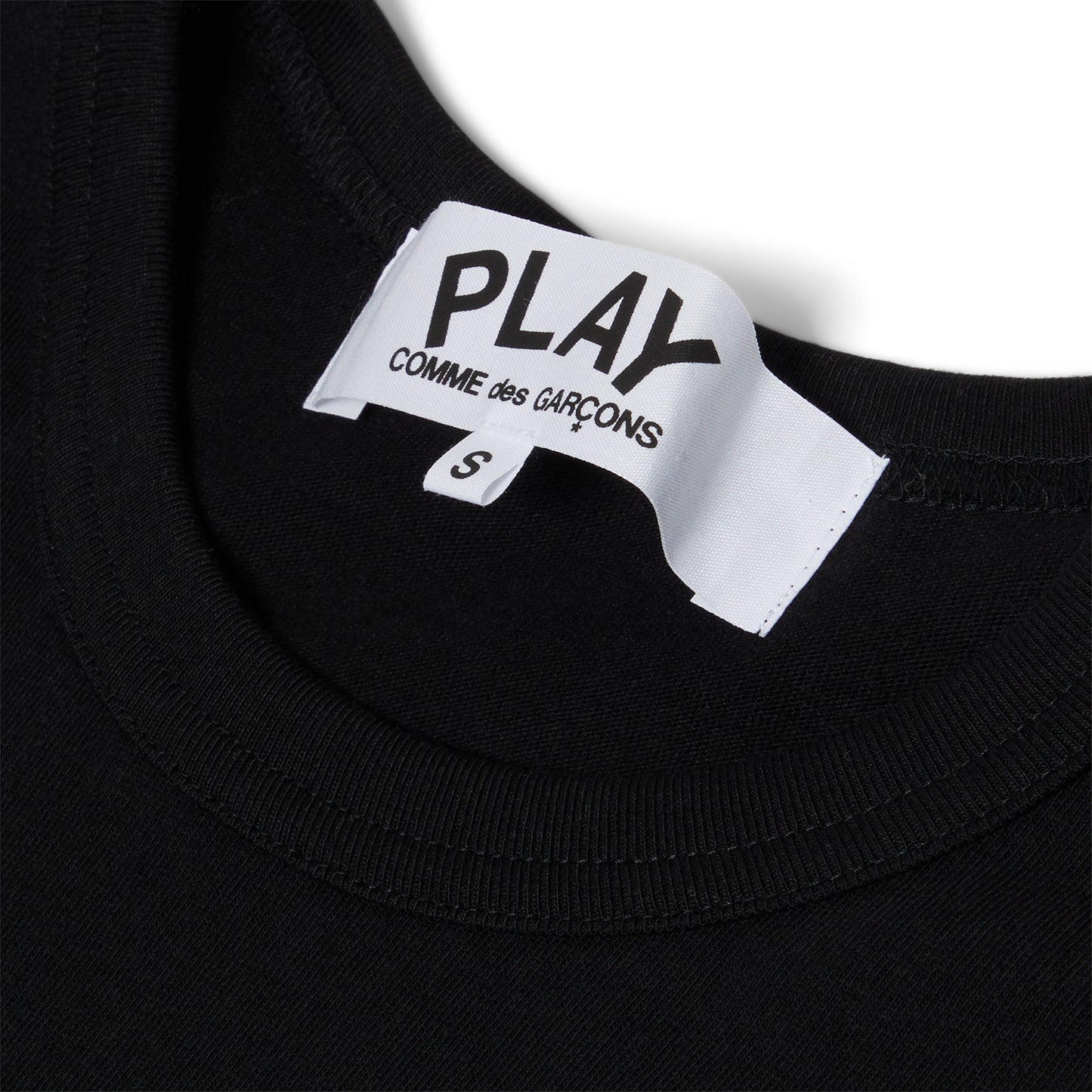 Comme Des Garcons PLAY Logo Print T-Shirt (Black)