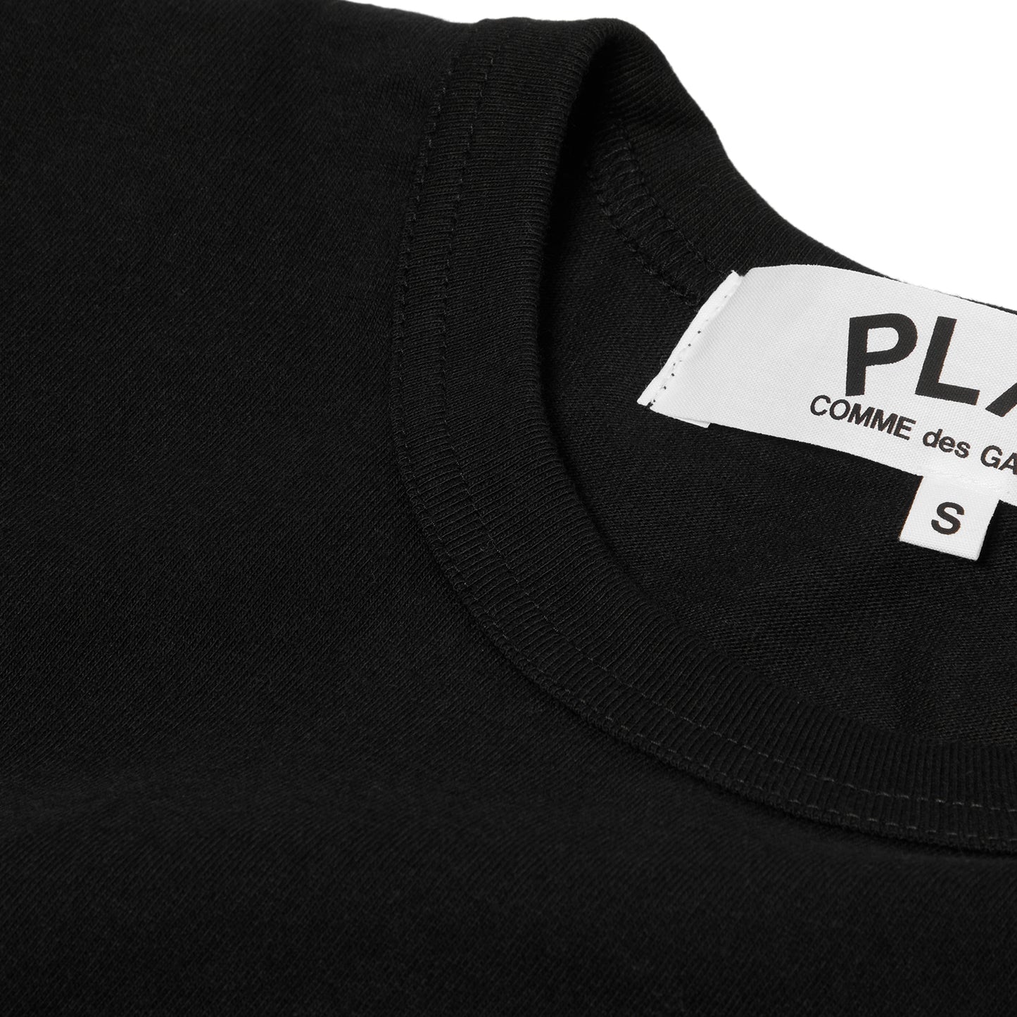 Comme Des Garcons PLAY T-Shirt Red Heart Emblem (Black)