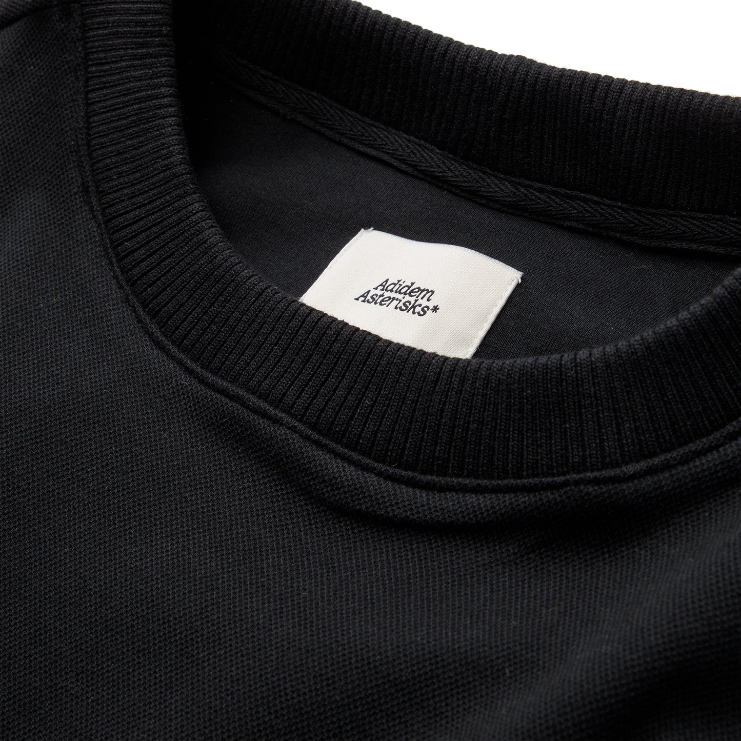 Adidem Asterisks Long Sleeve Pique Shirt (Black)