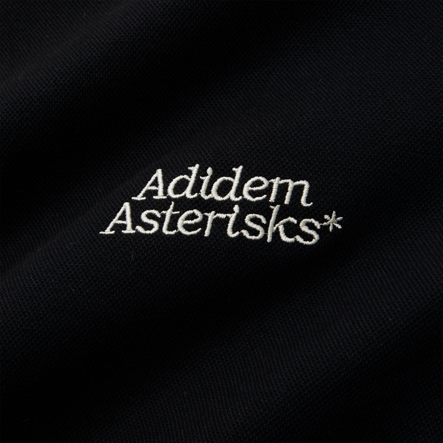 Adidem Asterisks Long Sleeve Pique Shirt (Black)