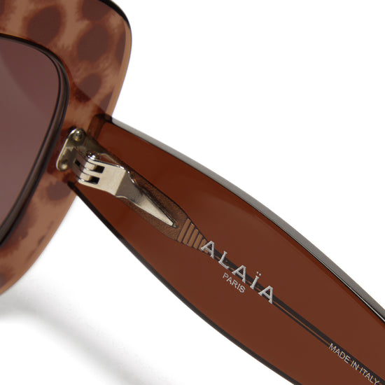 Alaia Square-frame Acetate Sunglasses (Brown)