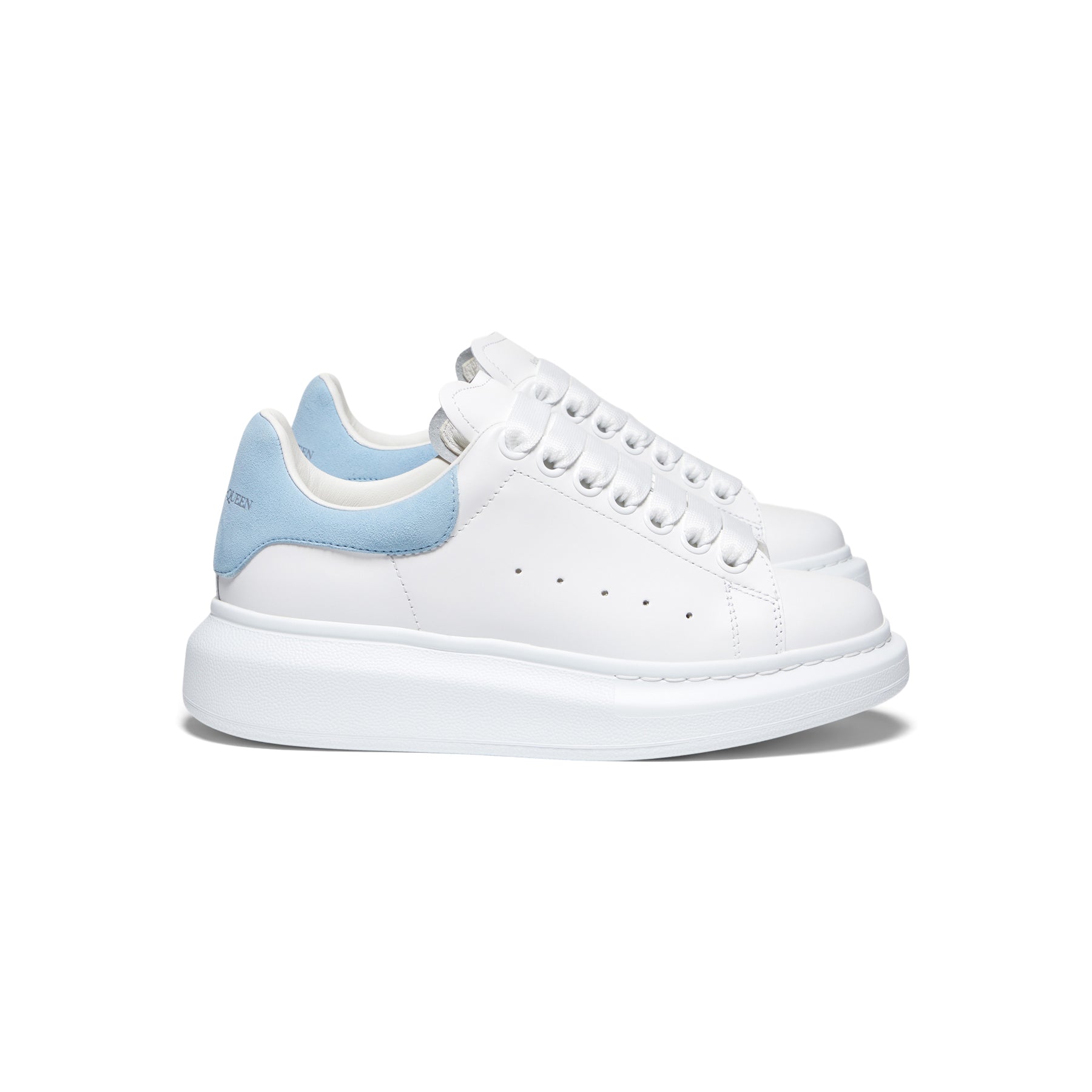 Mcqueen Oversize Alexander Mcqueen Shoes Blue And White White