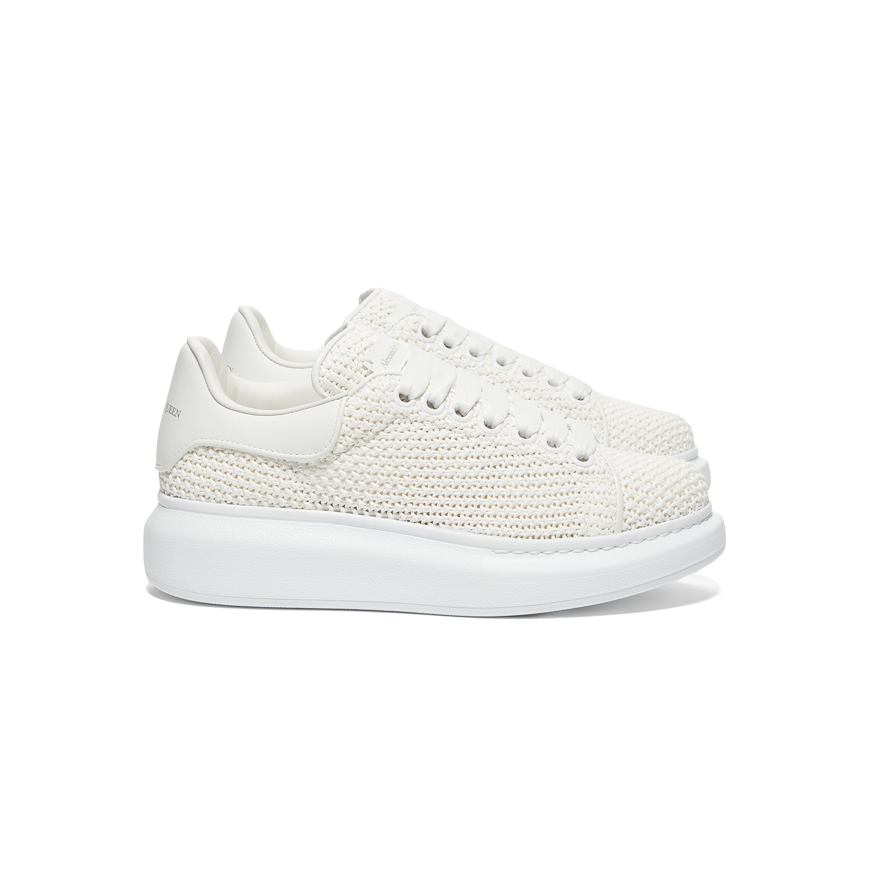Alexander McQueen Womens Oversized Knit Sneakers (White) – CNCPTS