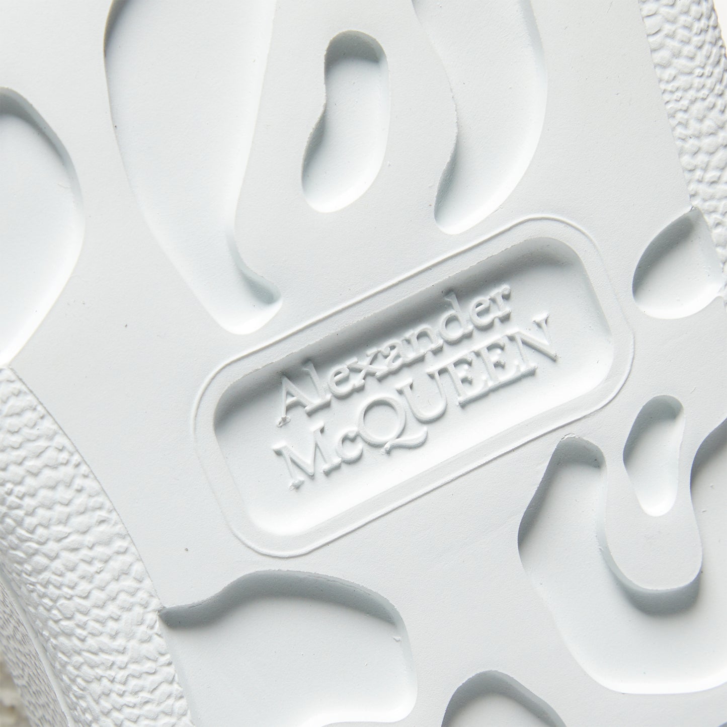 Alexander McQueen Womens Oversized Knit Sneakers (White)