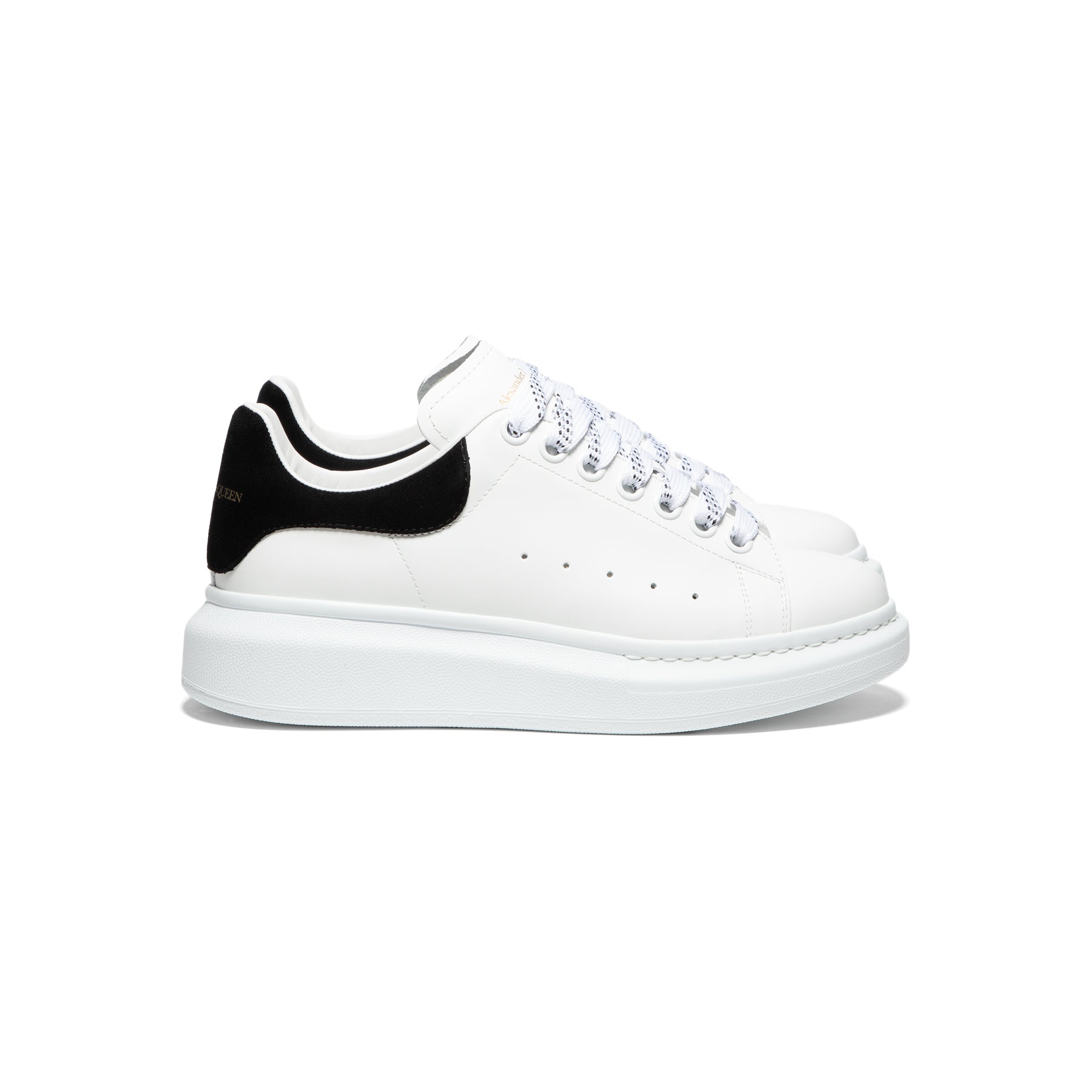Alexander McQUEEN Sneakers in white/ black/ silver