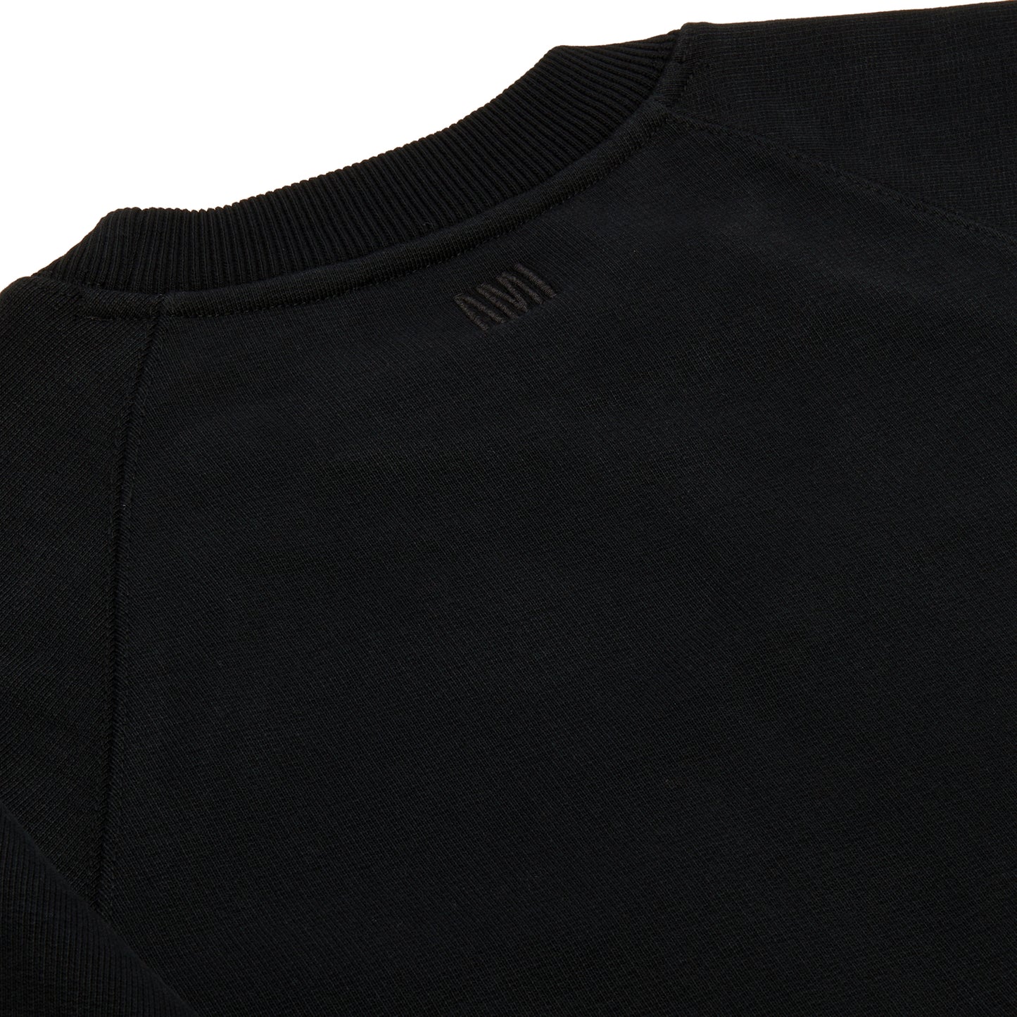 Ami De Coeur Sweatshirt (Wool Tricotine Black)