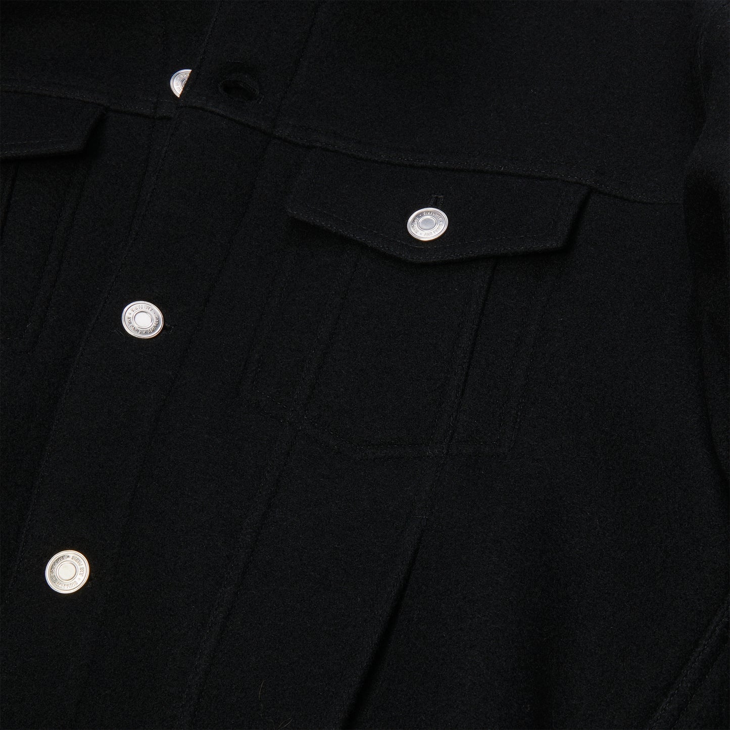 Ami Boxy Jacket (Wool Tricotine Black)