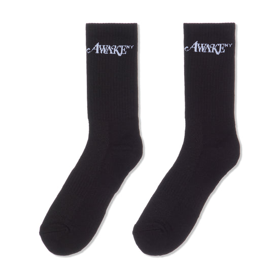 Awake NY Logo Socks (Black)