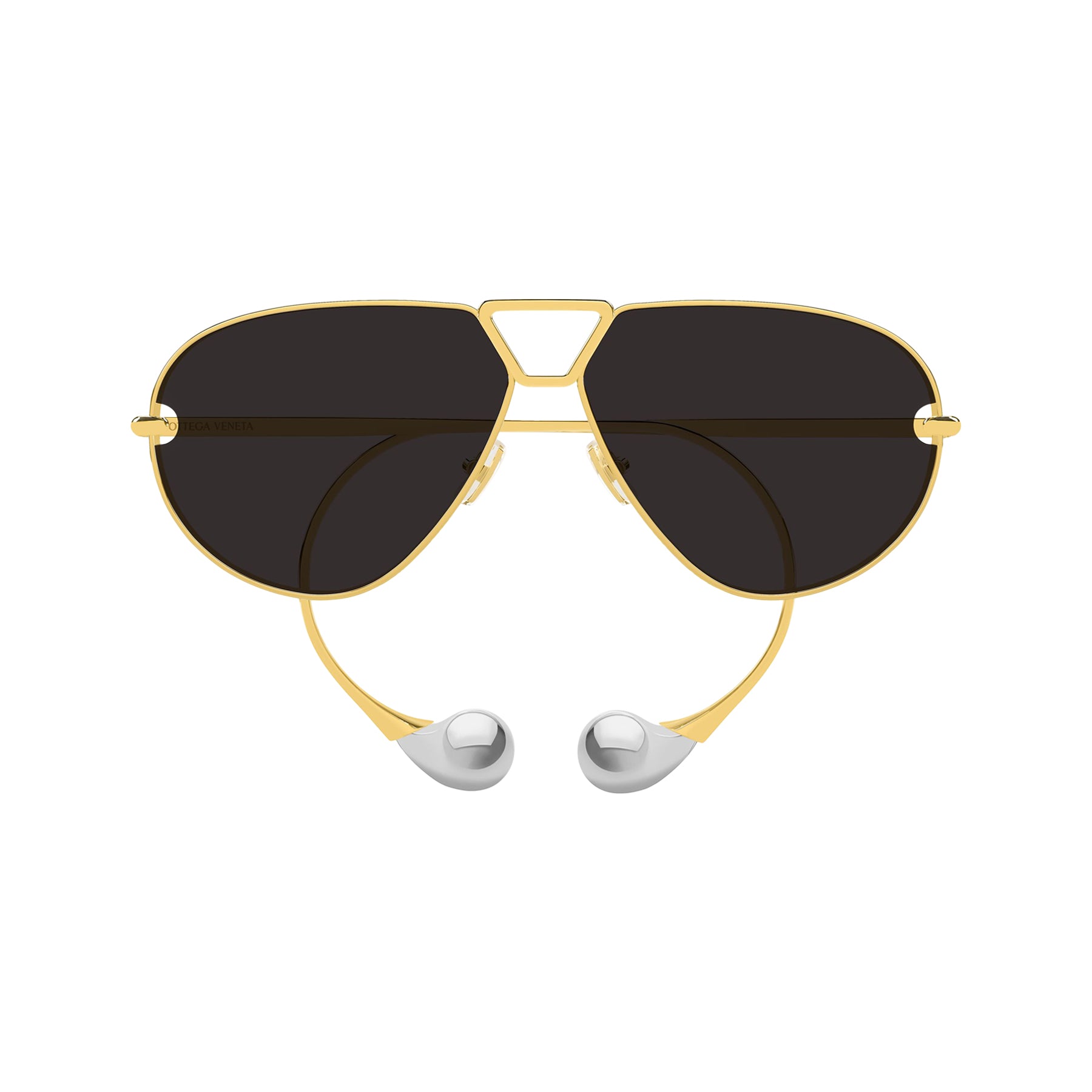Bottega Veneta BV1437S-001 (Gold-Gold-Grey) – CNCPTS
