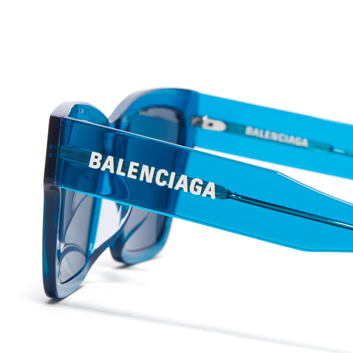 Balenciaga Rectangle Sunglasses (Blue)