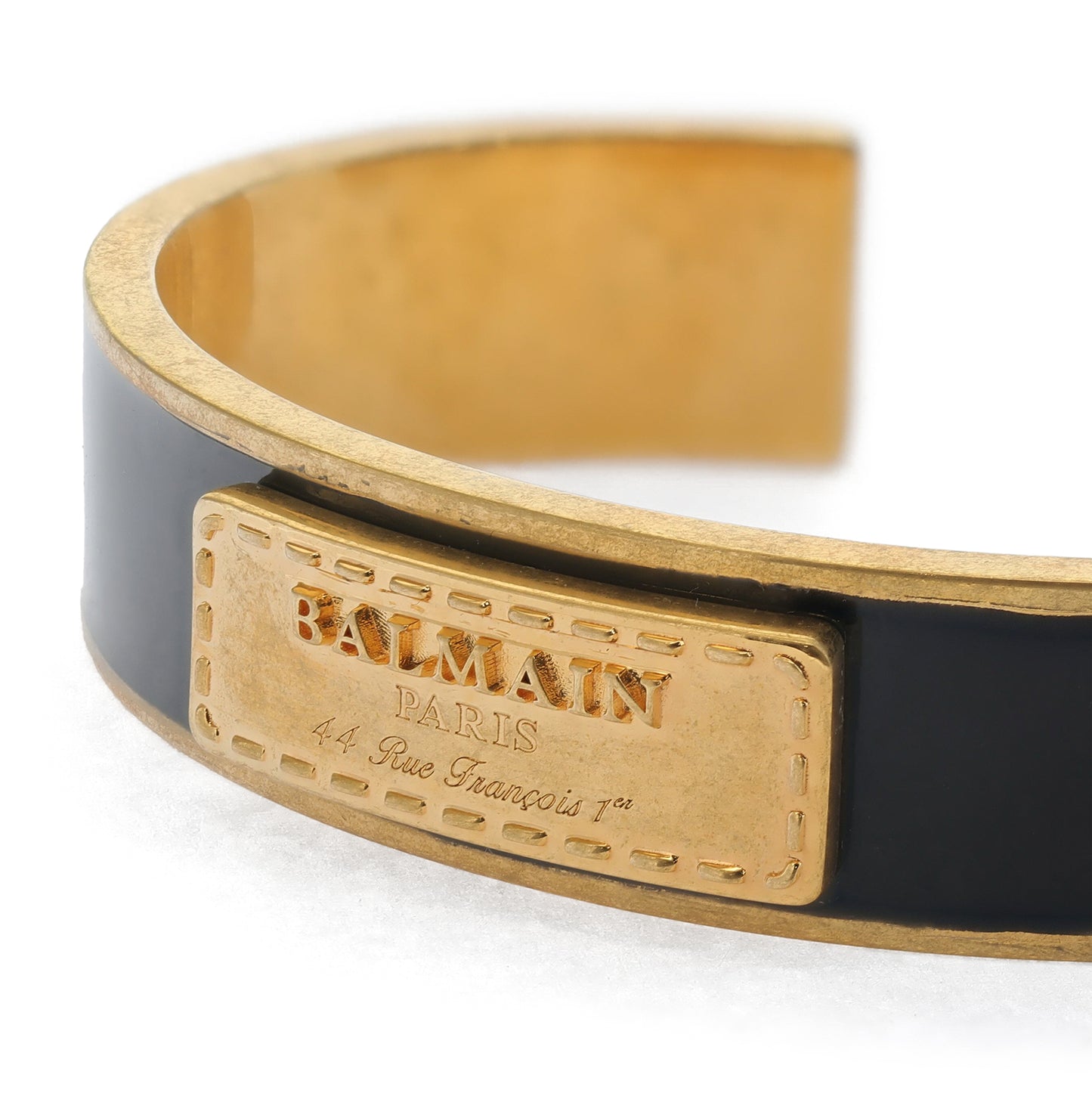 Balmain Signature Tubular Bracelet (Black)