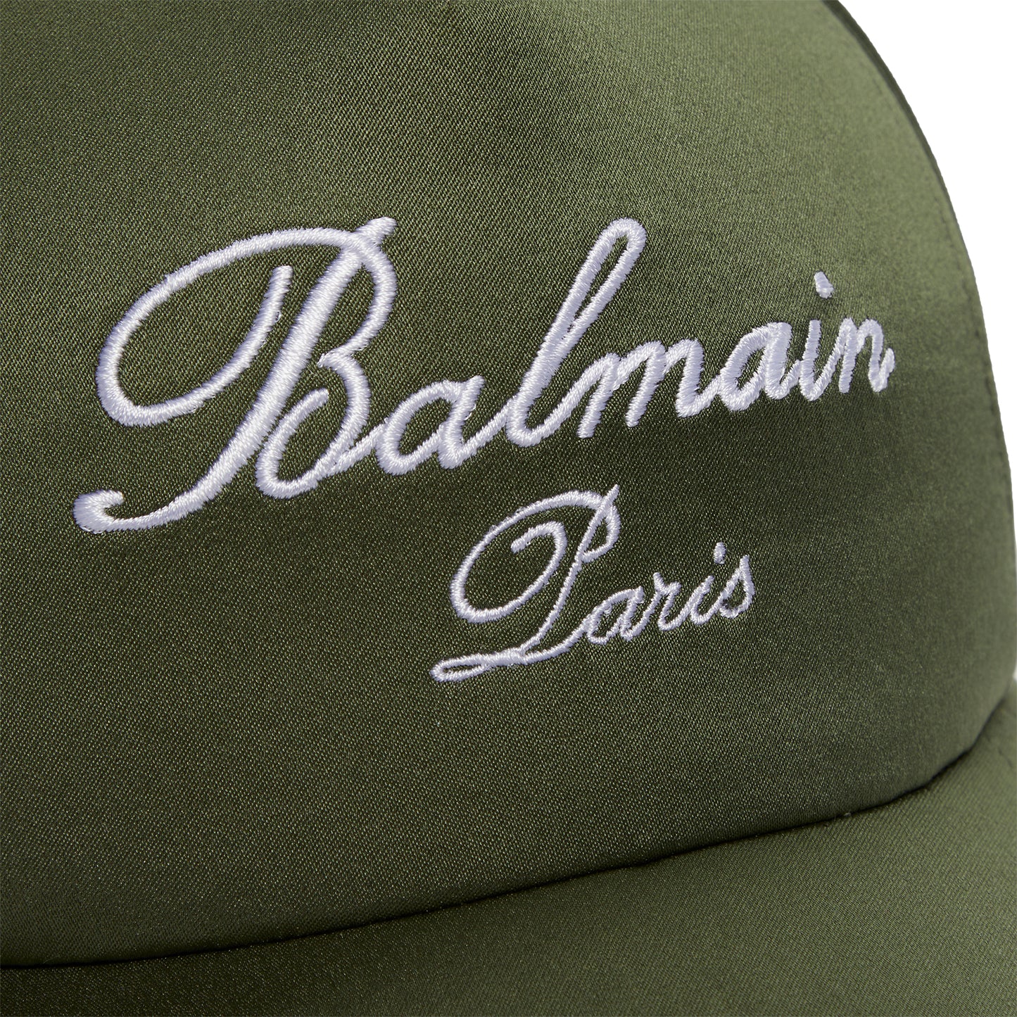 Balmain Signature Embroidery Nylon Cap (Green)