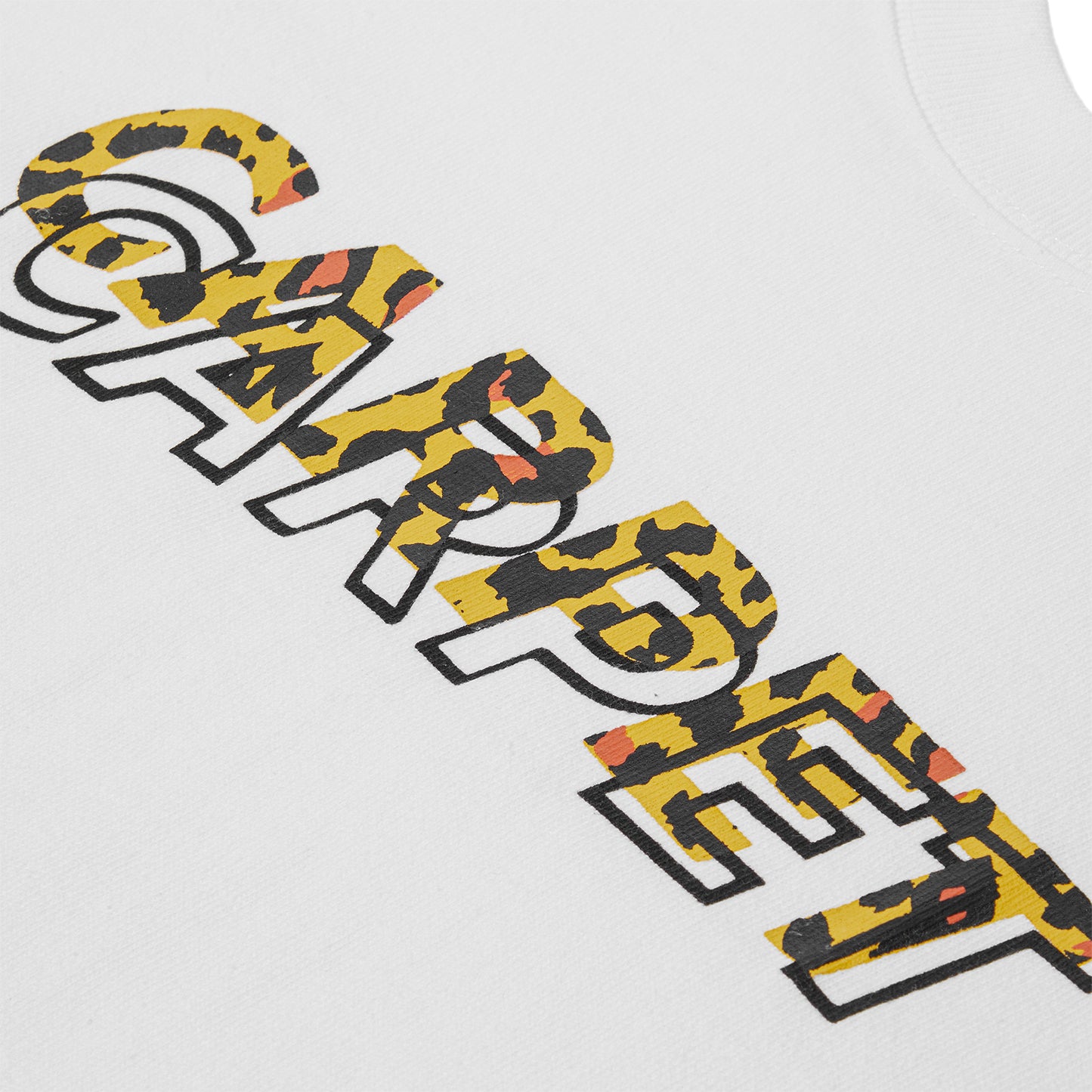 Carpet Company Misprint Cheetah Tee (White)