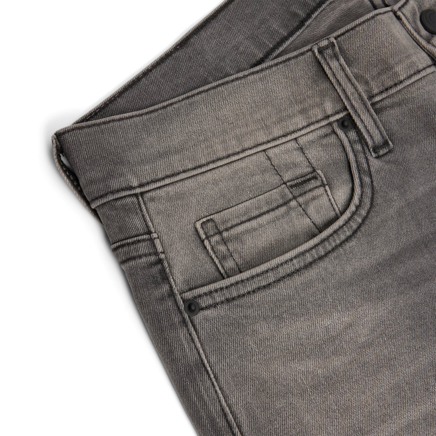 CNCPTS Coated Straight Denim (Black/Grey)