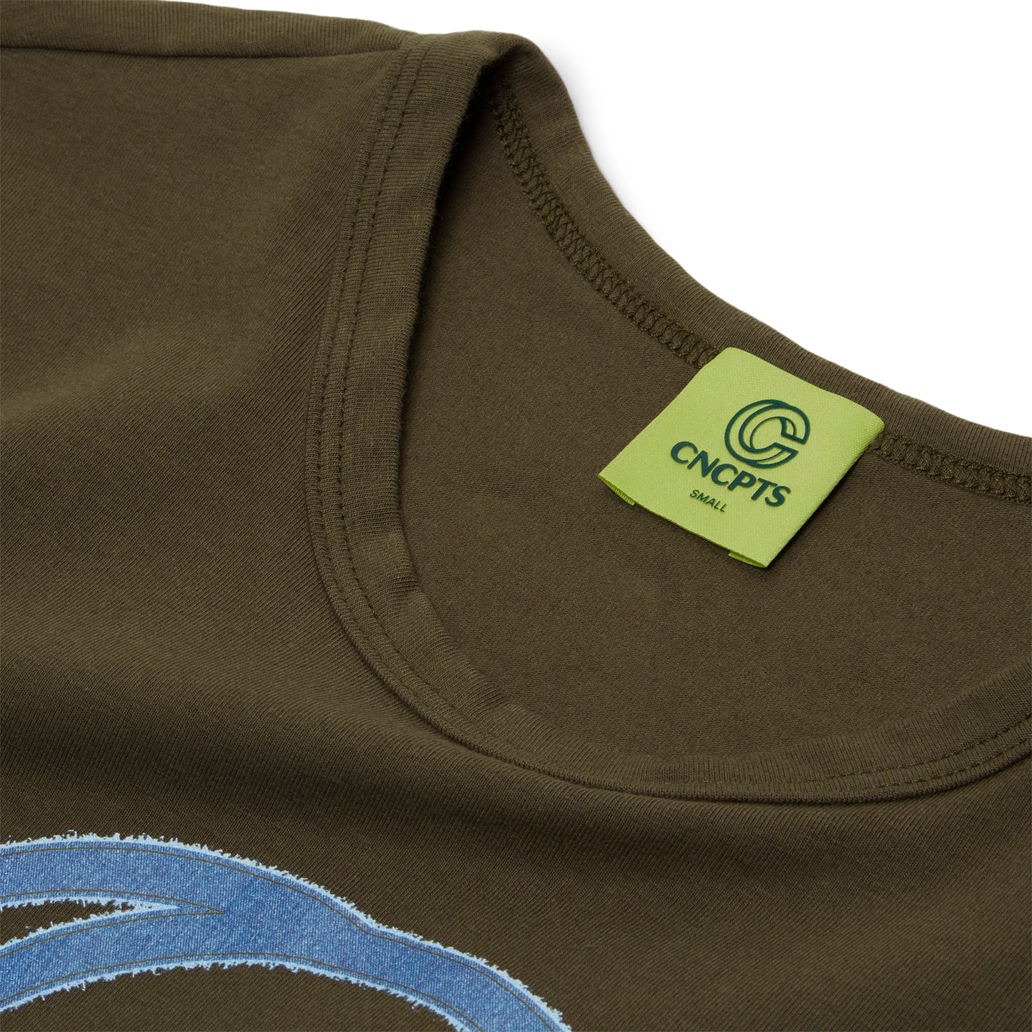 CNCPTS Logo Denim Tank (Olive)