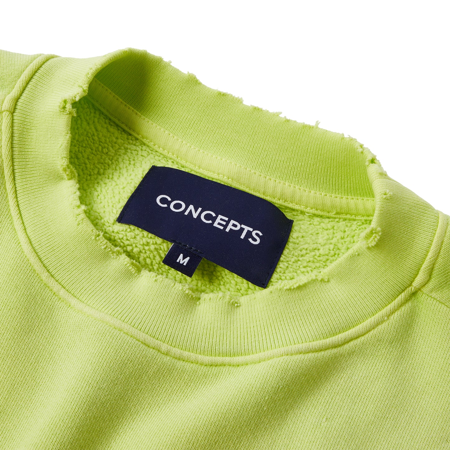 CNCPTS Distressed Crewneck (Washed Yellow Aurora)