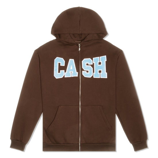 Cash Only Campus Zip-Thru Hood (Brown)