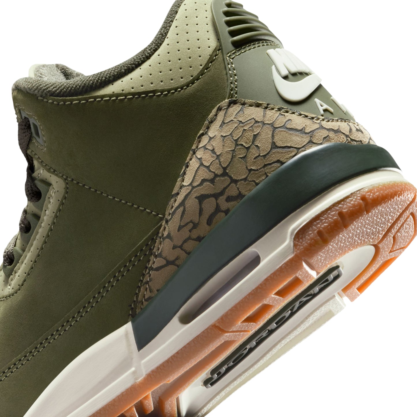 Air Jordan 3 Retro Kids (Medium Olive/Sequoia/Neutral Olive/Sail)