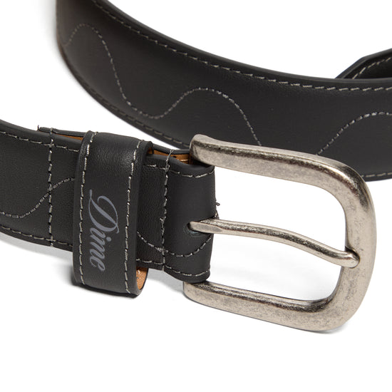 Dime Desert Leather Belt (Black)