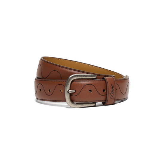 Dime Desert Leather Belt (Brown)