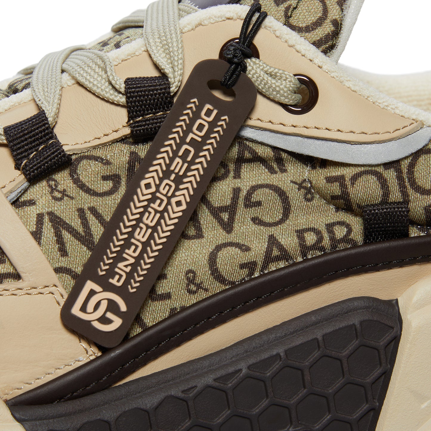 Dolce & Gabbana Nylon Airmaster Low-Top Sneakers (Beige)