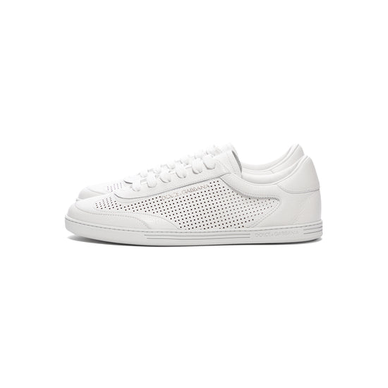Dolce & Gabbana Perforated Low Top Sneakers (White)