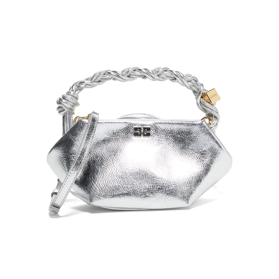 GANNI Bou Bag Mini Metallic (Silver)
