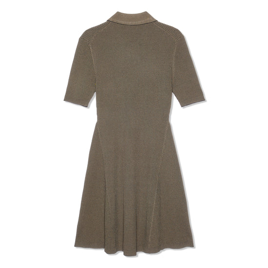 GANNI Melange Knit Mini Dress (Safari)