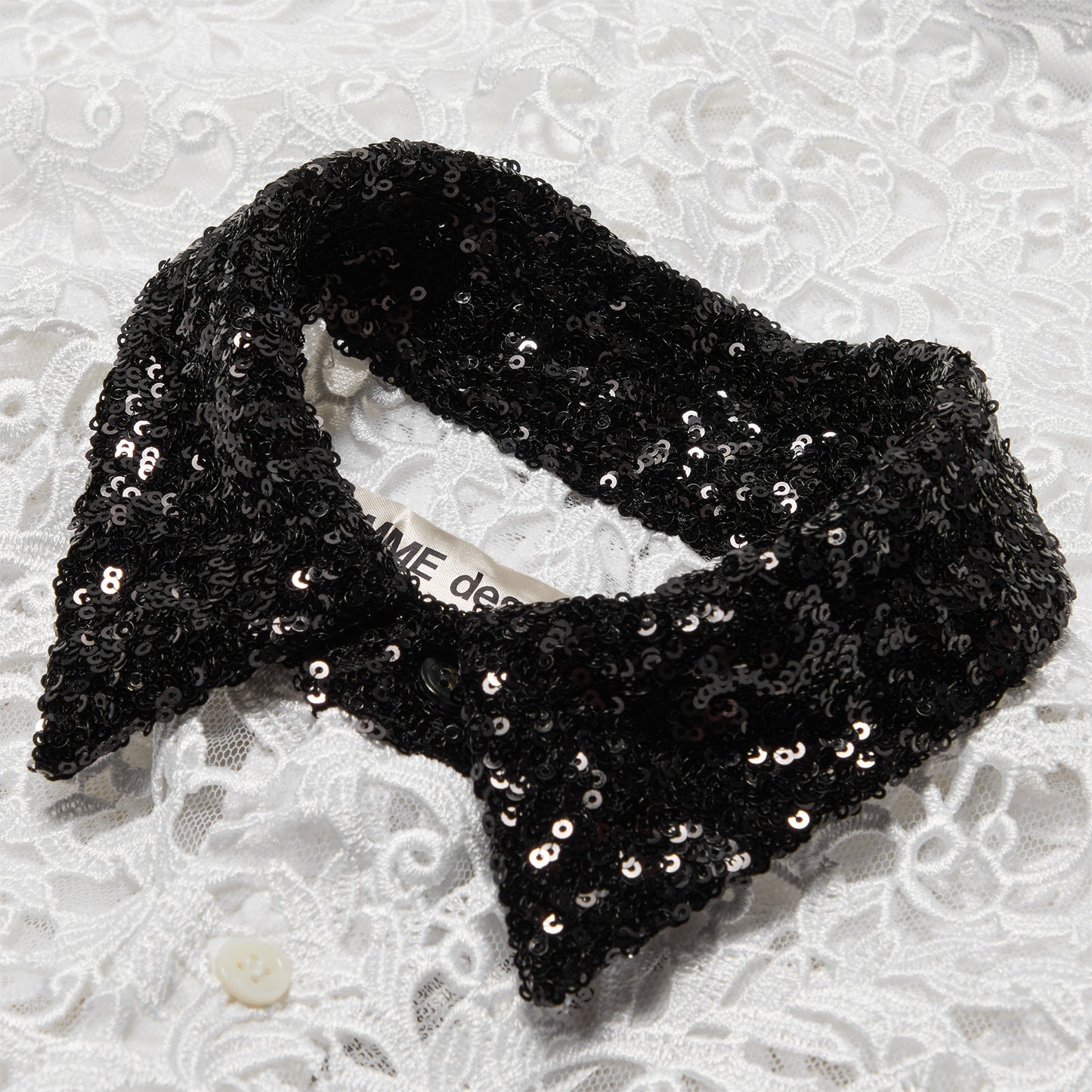 Comme Des Garcons Gipure Lace Shirt (White/Black)
