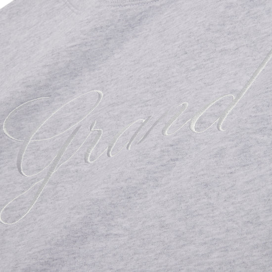 Grand Collection Embroidered Crewneck (Ash Grey)
