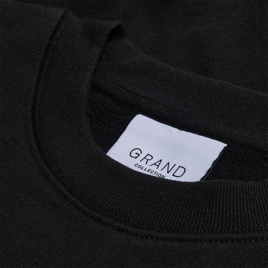 Grand Collection Embroidered Crewneck (Black)