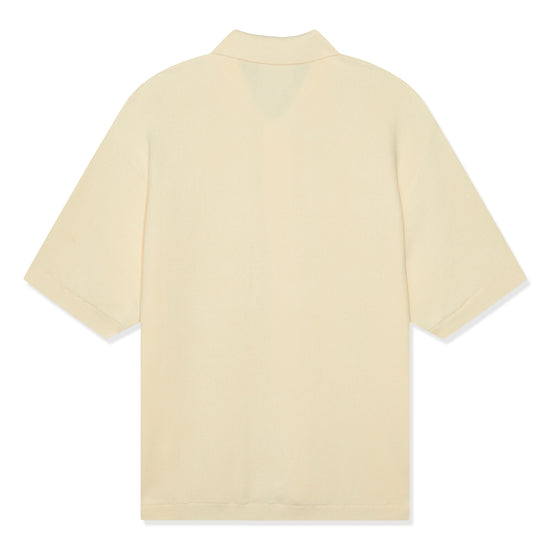 Grand Collection Knit Button Up Sweater Shirt (Cream)