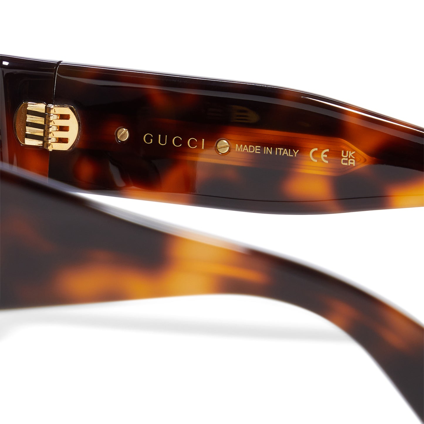 Gucci Square Sunglasses (Havana/Brown)
