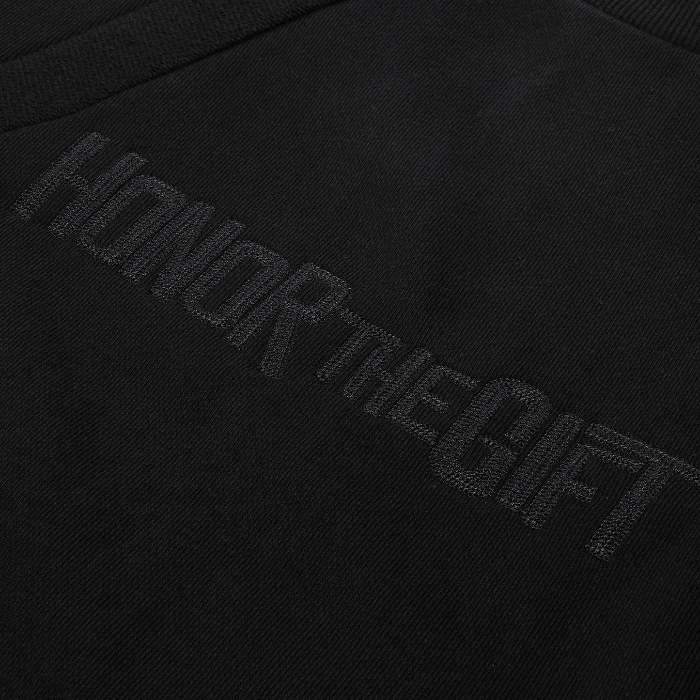 Honor The Gift Short Sleeve Panel Terry Jumper (Black)