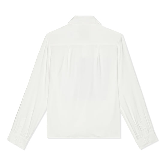 Jungles x Skylab Radio Cloud Smile Long Sleeve Button Up Shirt (White)