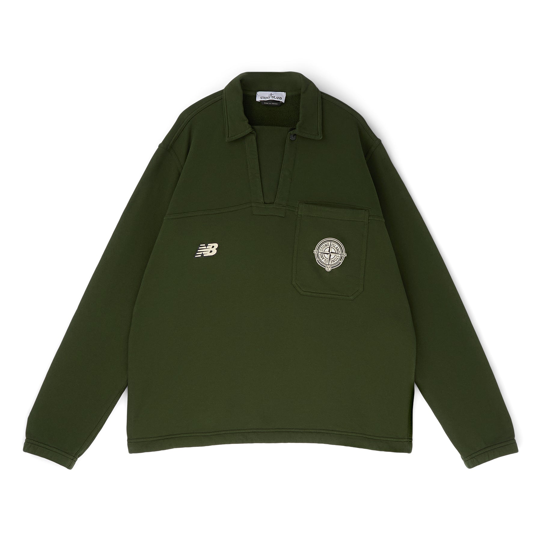 i*様 stone  polo Stone Island X New Balance LS Polo (Juniper) – CNCPTS