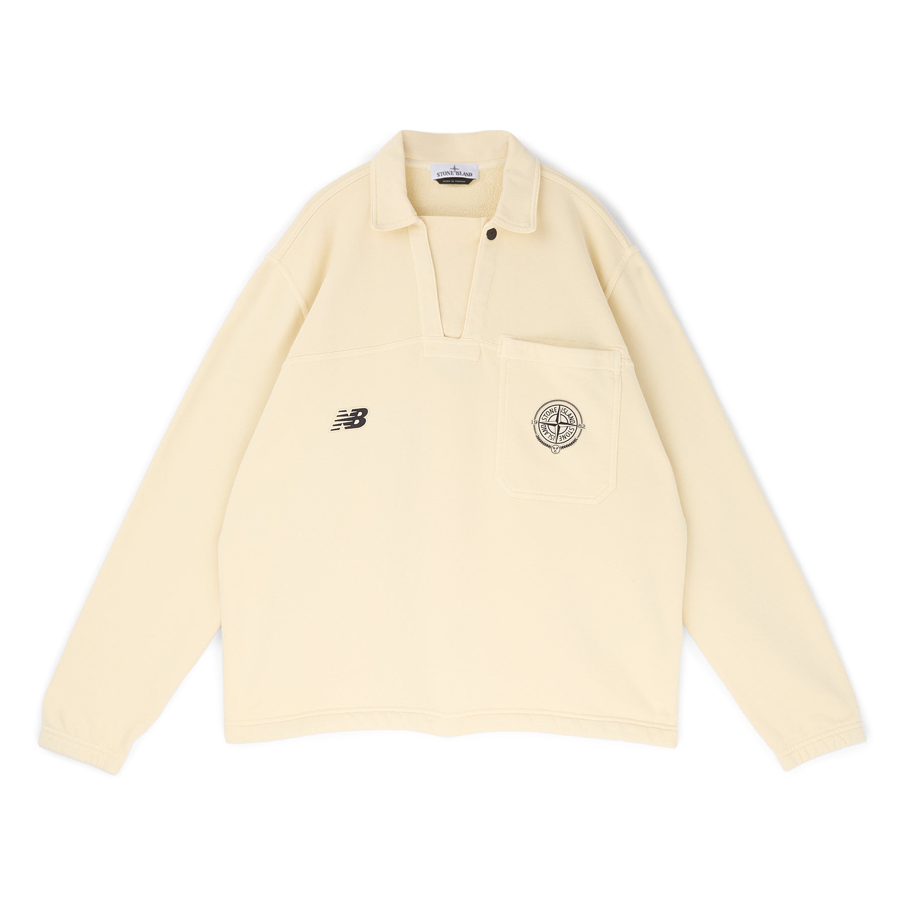 Stone Island X New Balance LS Polo (Ivory) – CNCPTS