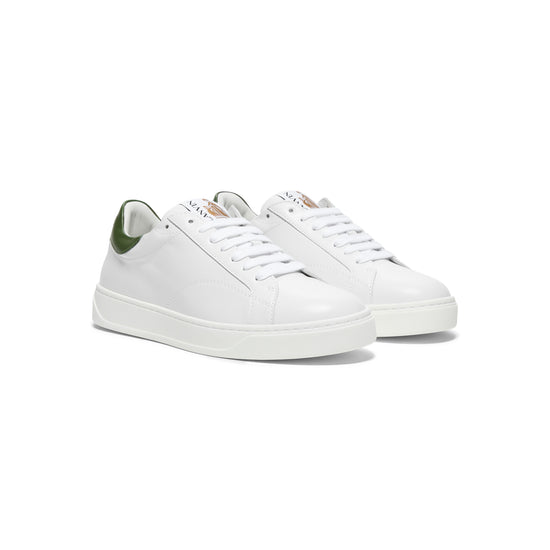 Lanvin DDB0 Sneakers (White/Dark Green)