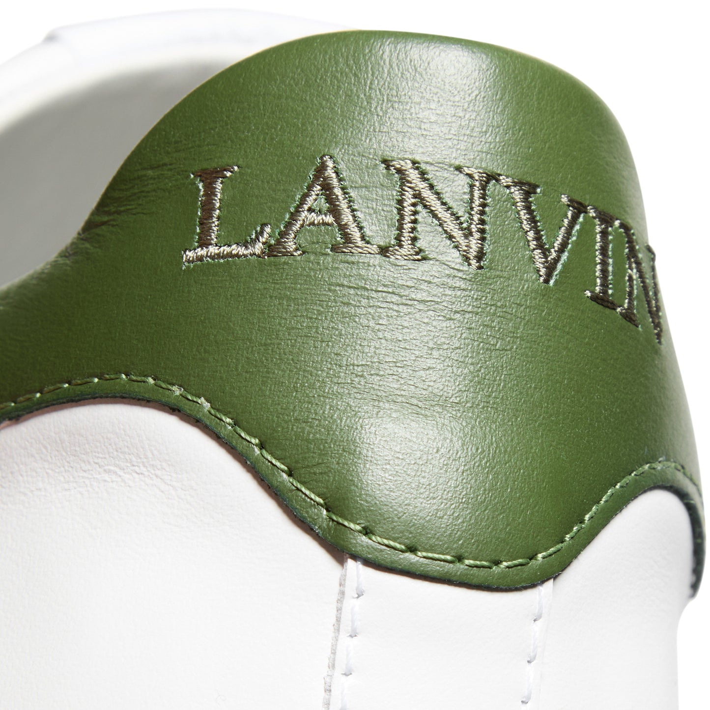 Lanvin DDB0 Sneakers (White/Dark Green)