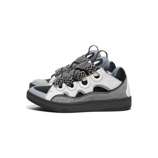 Lanvin Curb Sneakers (White/Anthracite)