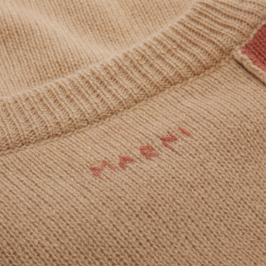 MARNI Sleeveless Colorblock Sweater (Alabaster)