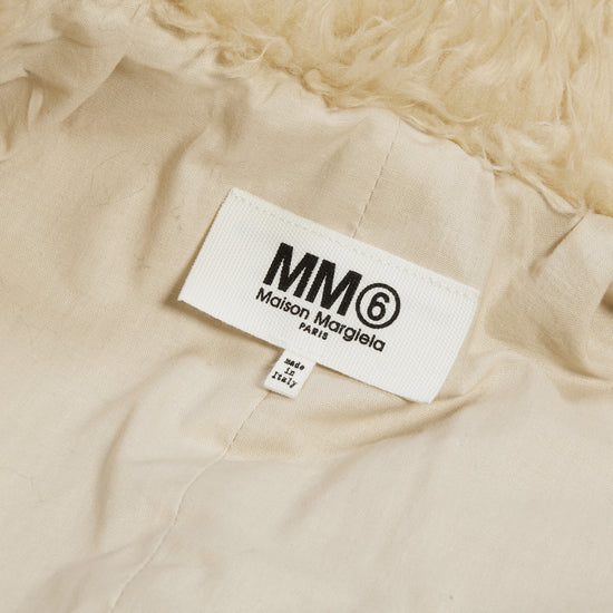 MM6 Maison Margiela Faux Fur Jacket (Beige)